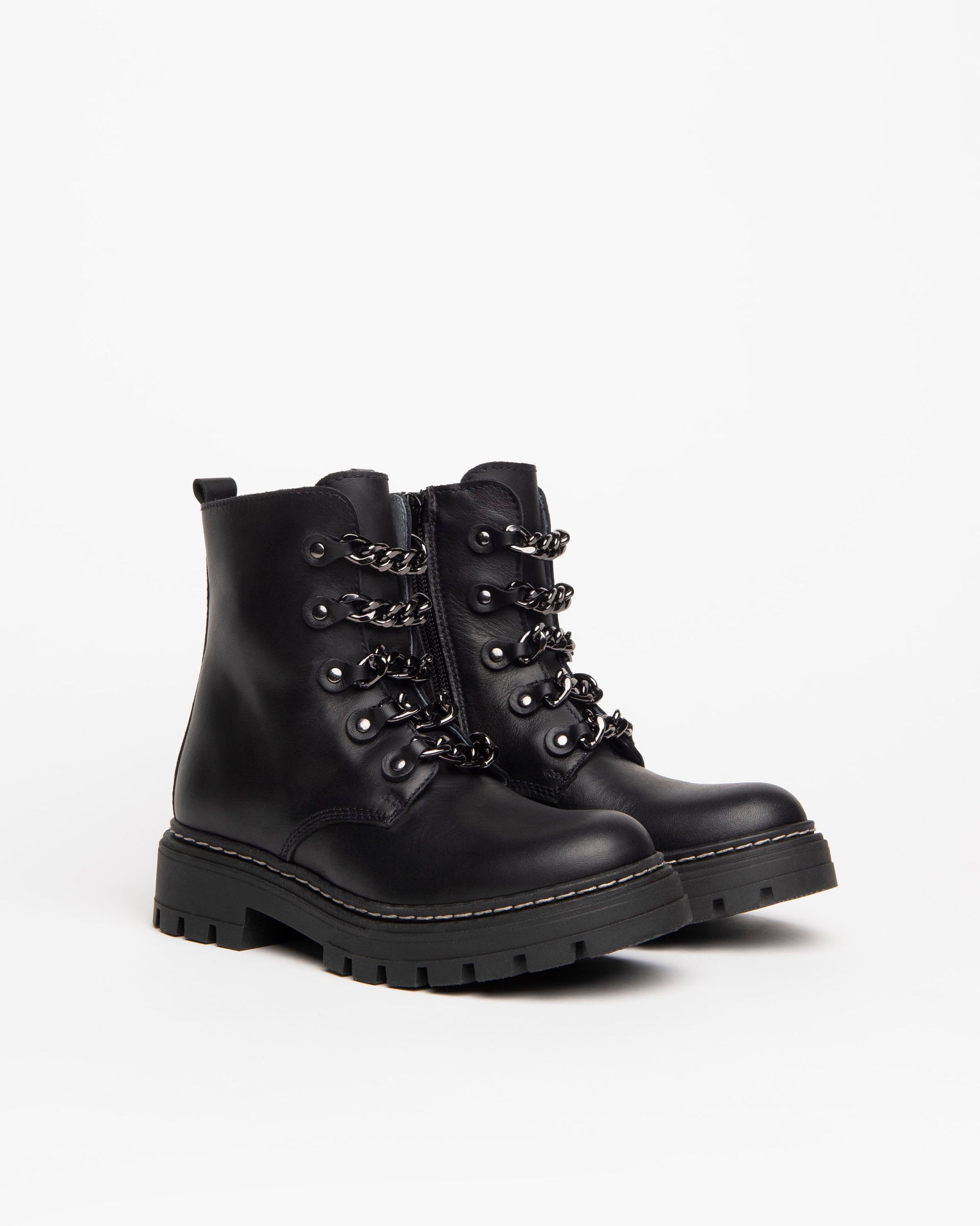 Nero Giardini Combat Boots rangers cuir fille ado