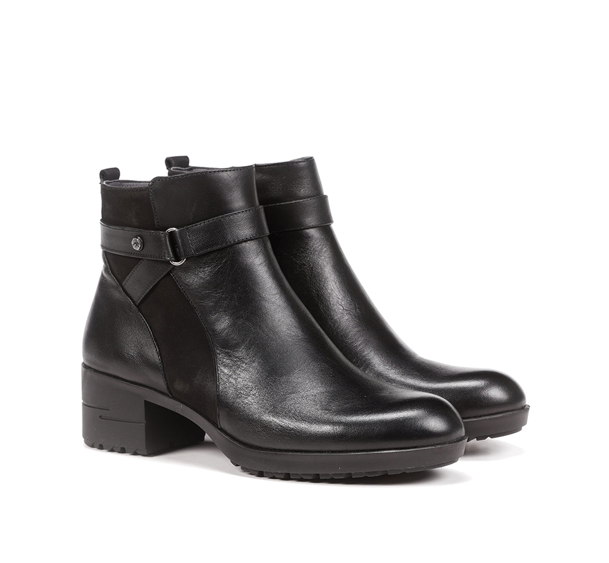 Fluchos Aliss F1368 Bottines Femme Noir Cuir