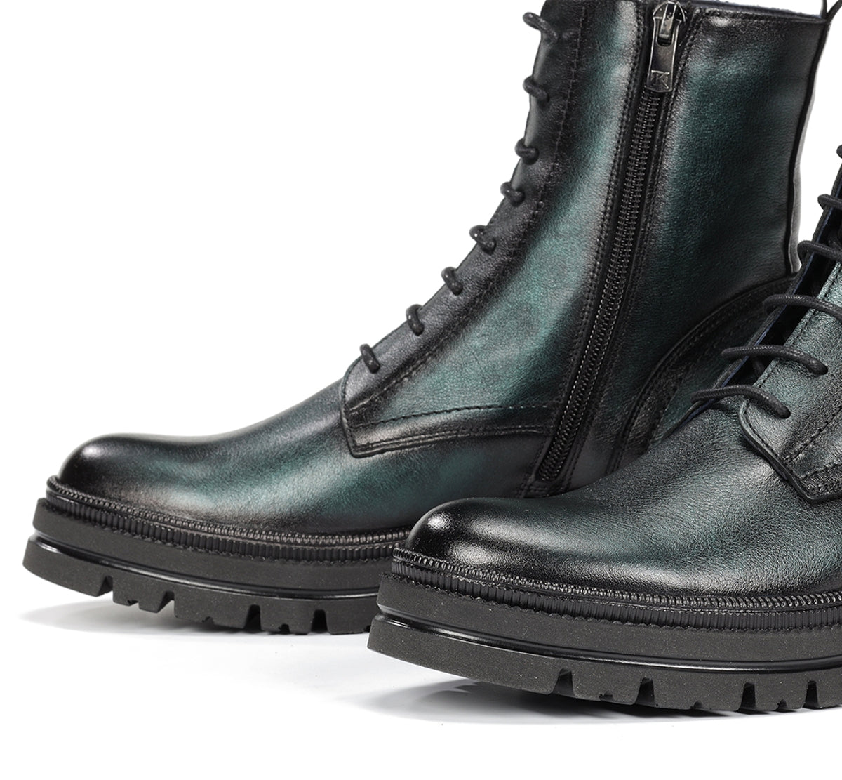 Dorking Cosmo D9389 bottines femme vert semelle track