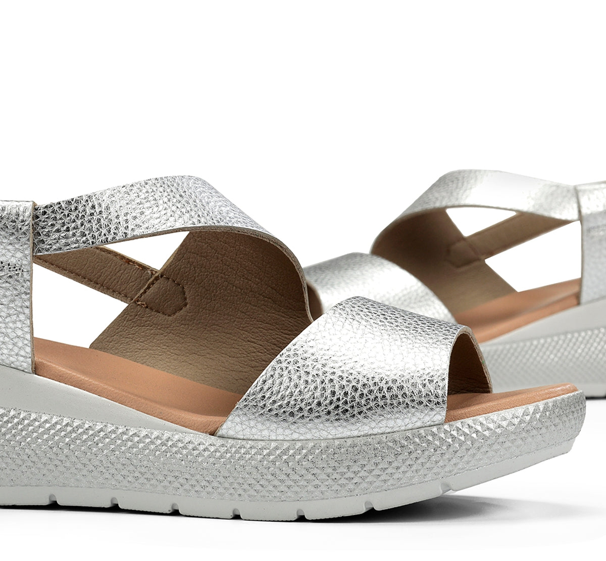 Dorking Ever D9495 sandales femme argent légères
