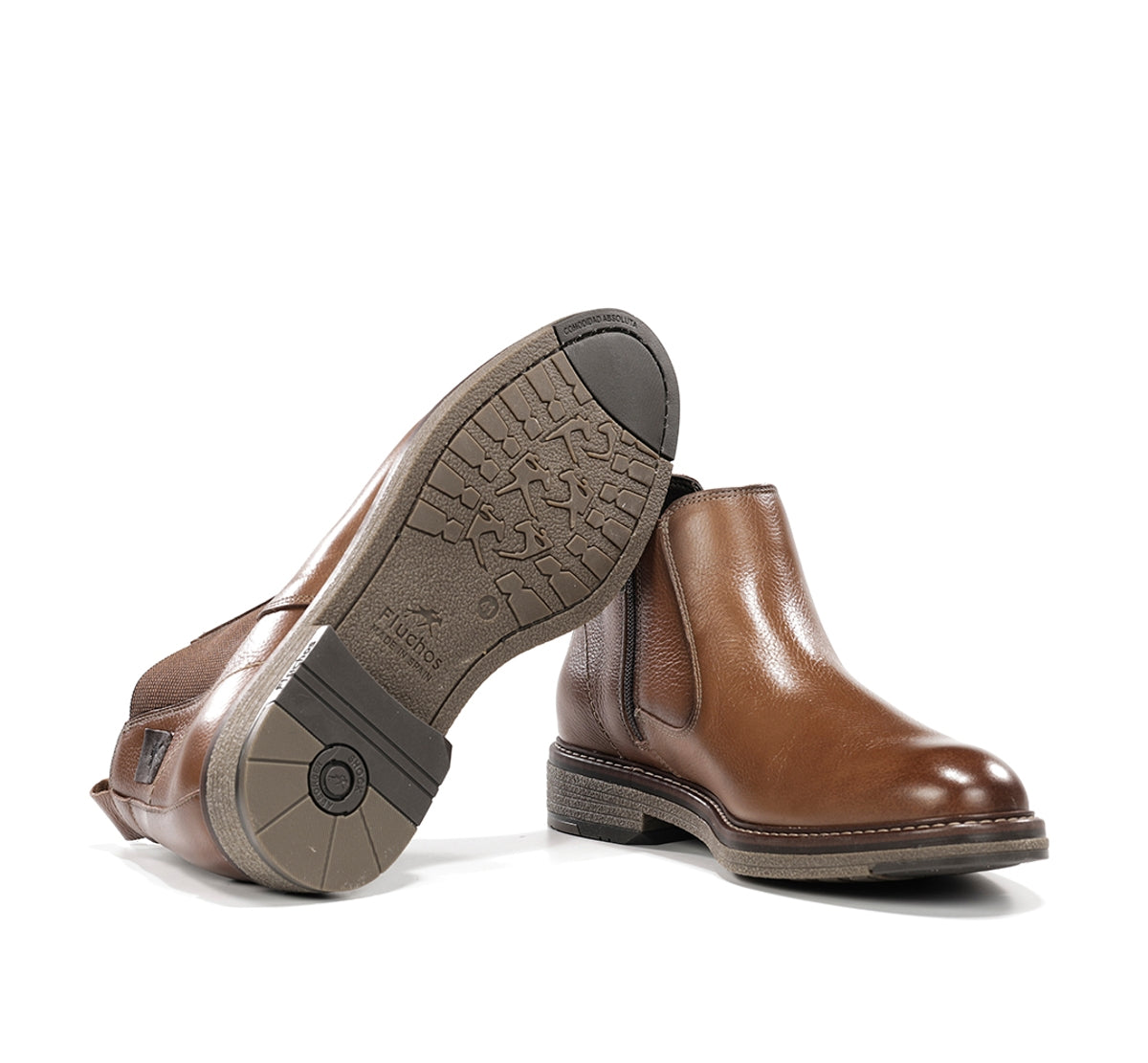 Fluchos Botines Kasper F1817 bottines marron cuir