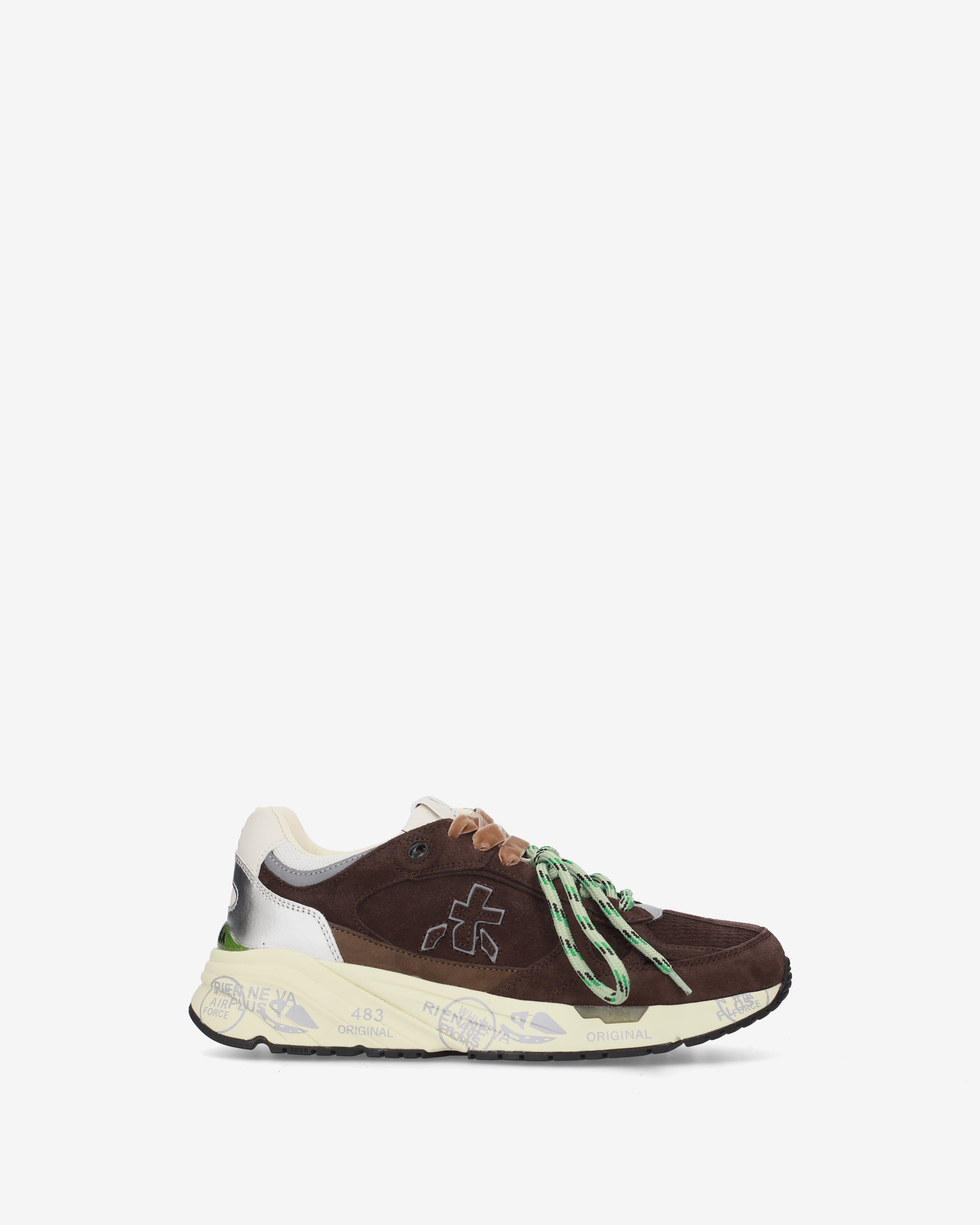 Premiata Mased 8596L sneakers femme marron olive