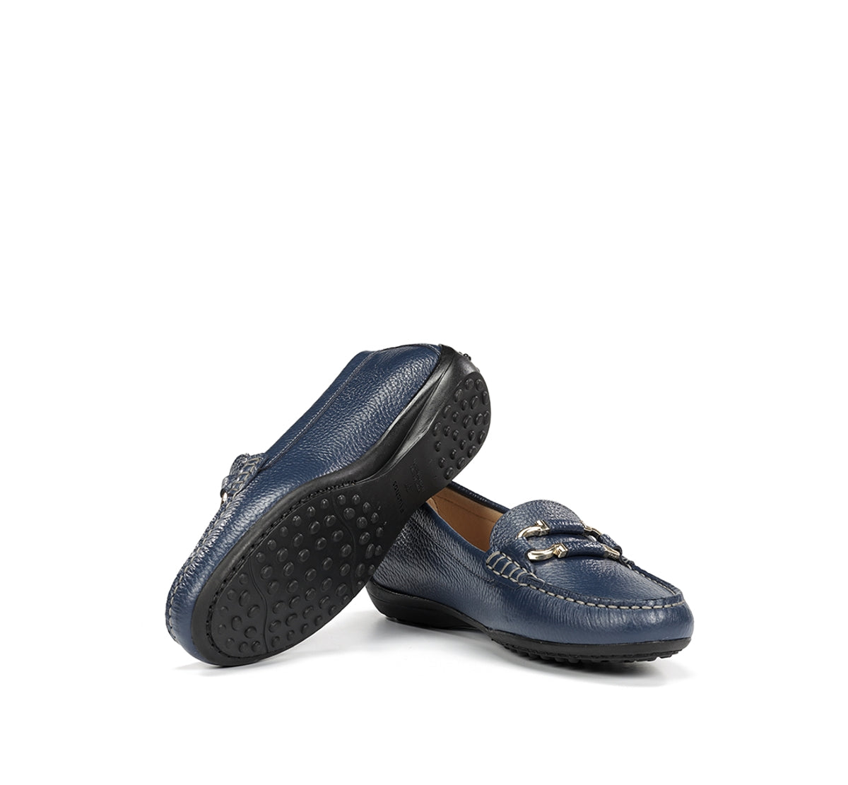 Fluchos Bruni F2156 mocassins femme bleus cuir