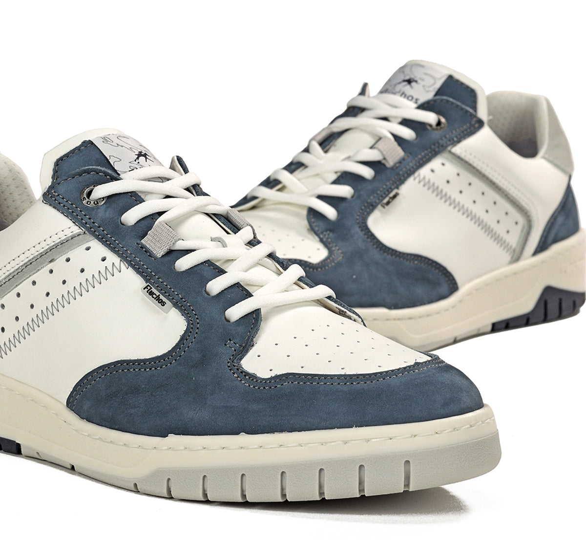 Fluchos Roger F1954 baskets homme bleu cuir