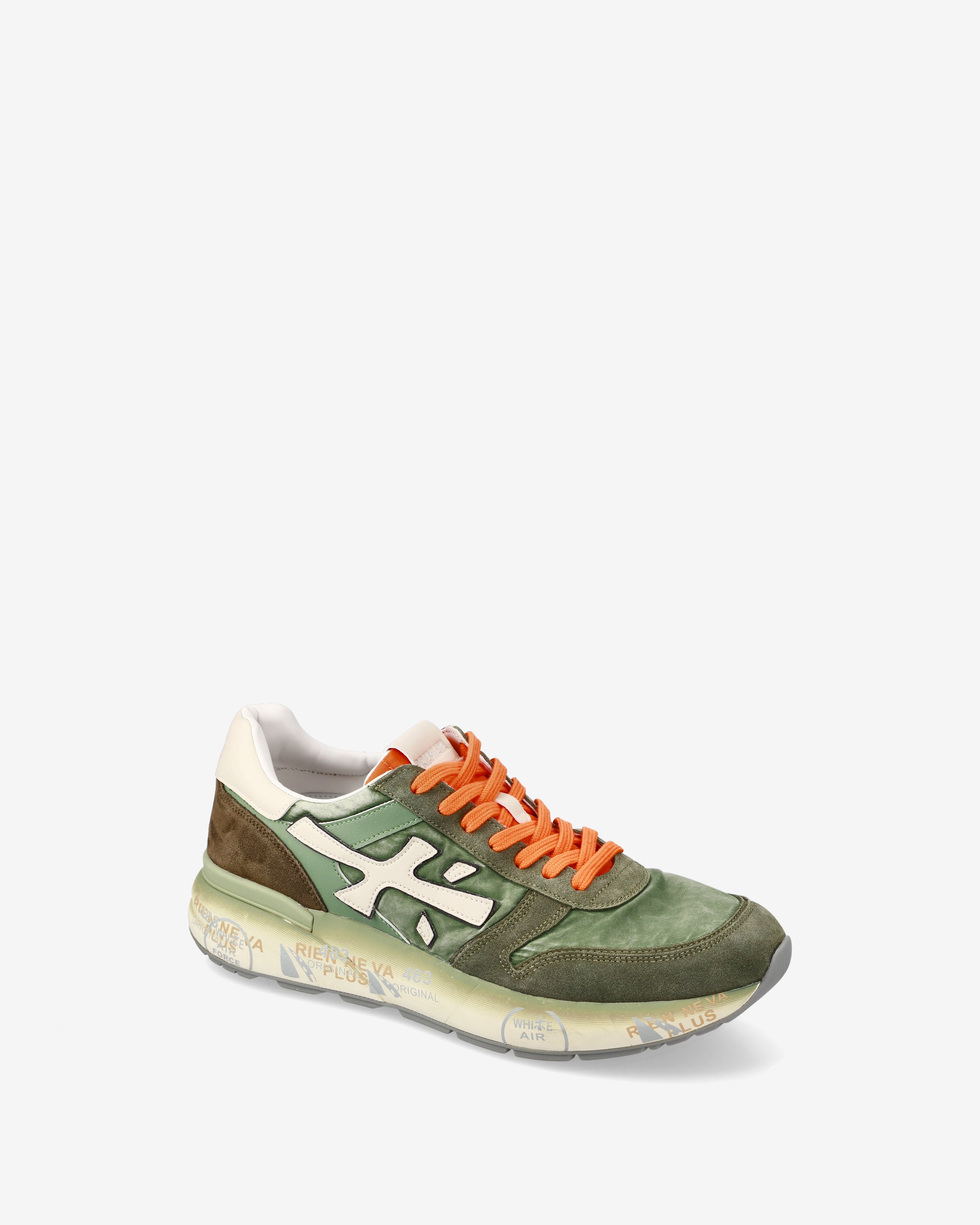 Premiata Mick 7244 baskets homme daim vert sauge