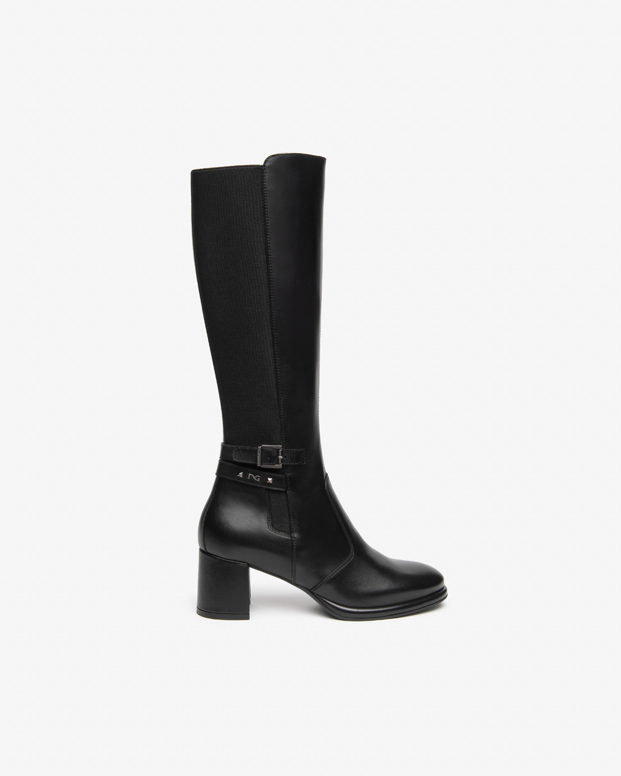 Nero Giardini Boots bottes cuir talon 6 cm femme 38