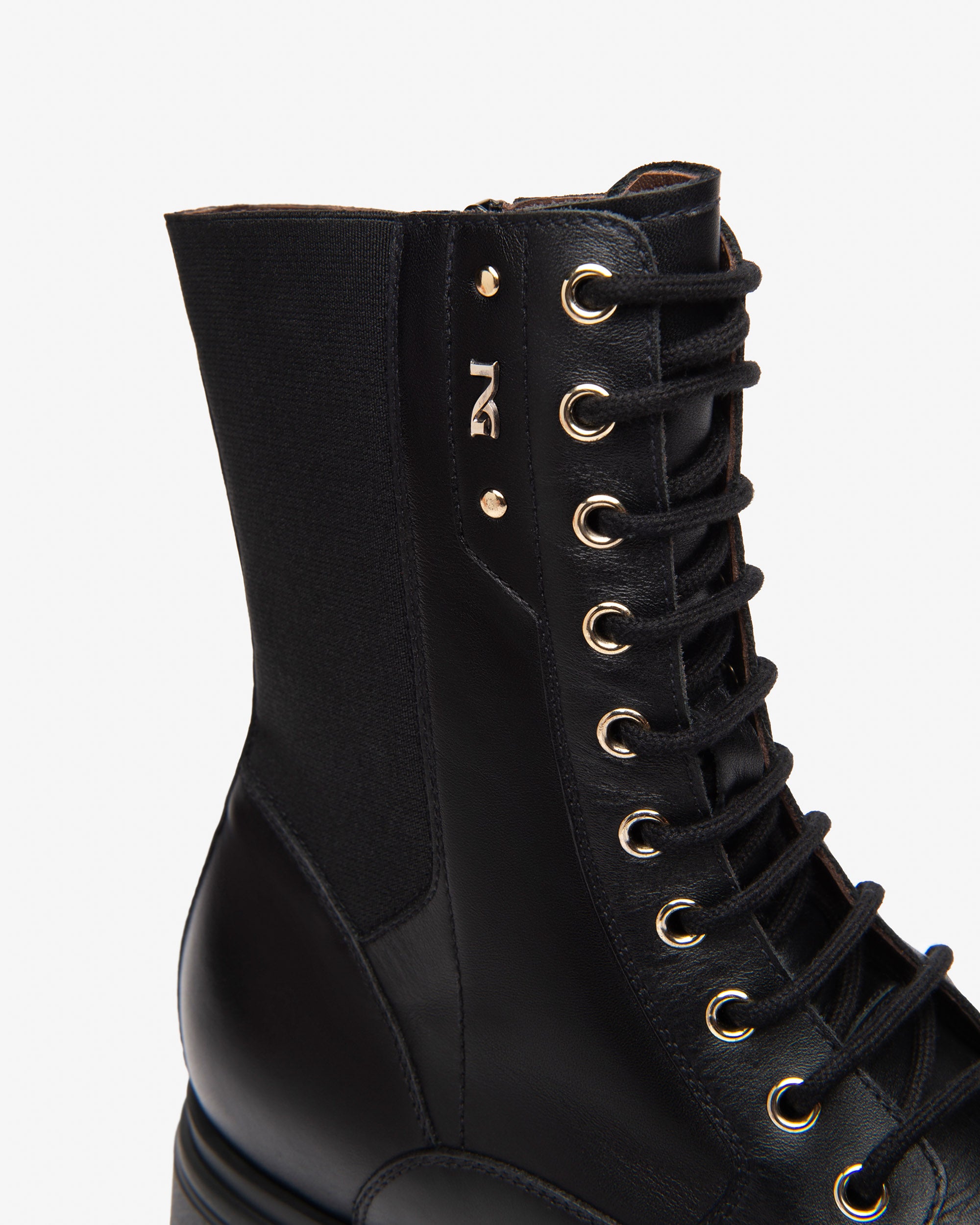 Nero Giardini Combat Boots rangers cuir femme hiver