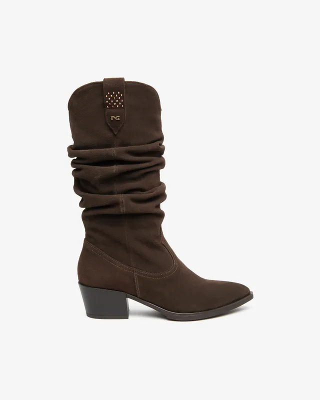 Nero Giardini Boots bottes daim femme talon 5 cm