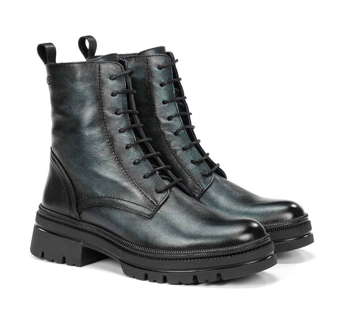 Dorking Cosmo D9389 bottines femme vert semelle track