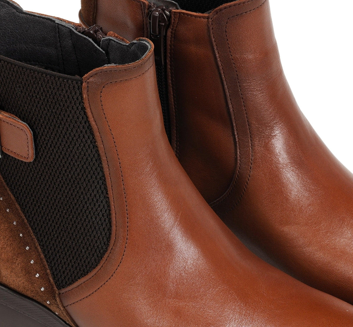 Fluchos Mellea F1529 bottines marron compensées