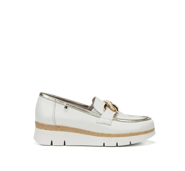 Dorking India D9691 mocassin blanc femme sport