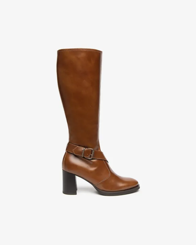 Nero Giardini Boots bottes cuir femme talon 75 mm