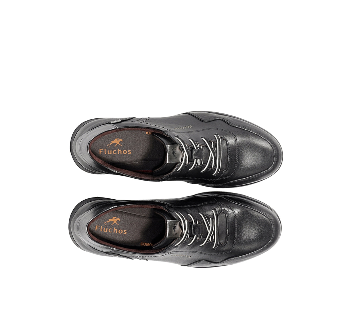 Fluchos Novax F2545 baskets noires femme compensées