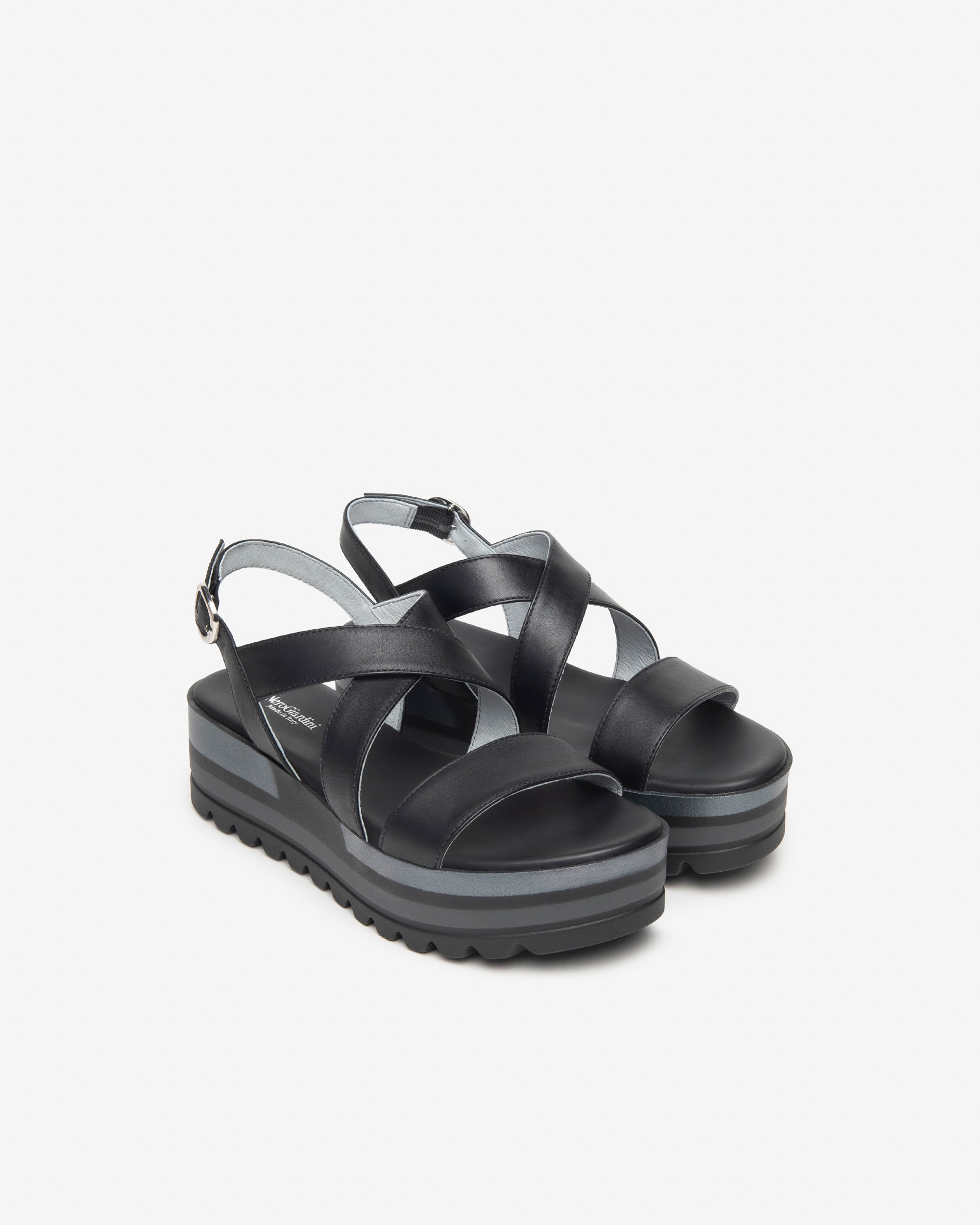 Nero Giardini Sandals Sandales Cuir Femme Minimaliste