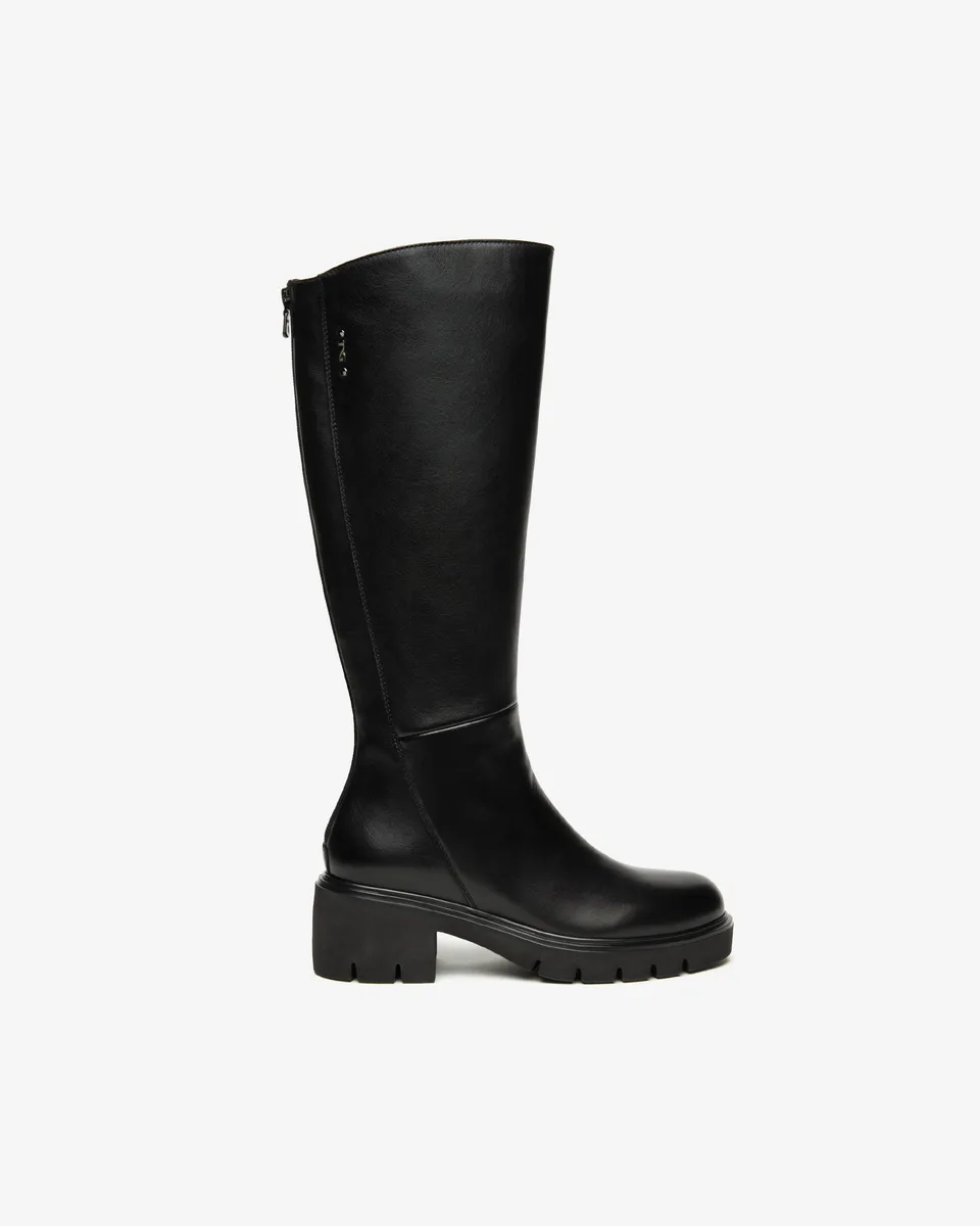 Nero Giardini Boots Bottes cuir femme noir pointure 38