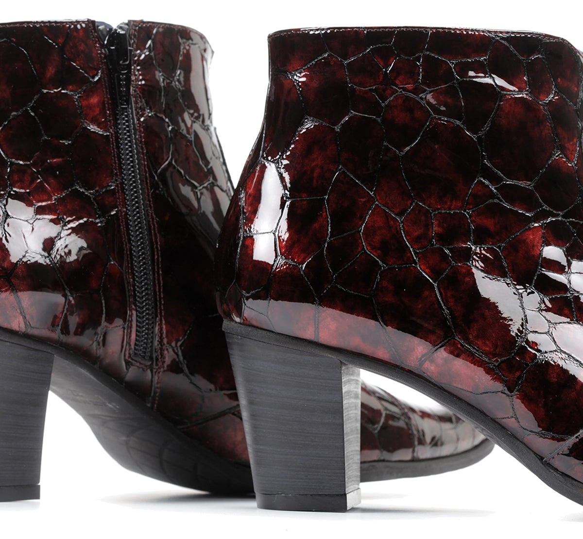 Dorking by Fluchos Deisy D8248 bottine bordeaux talon