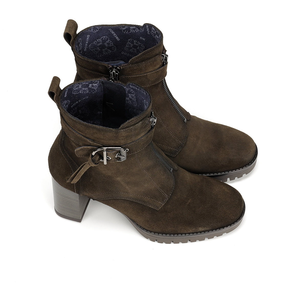 Dorking Evie D9163 bottine vert femme talon plateforme