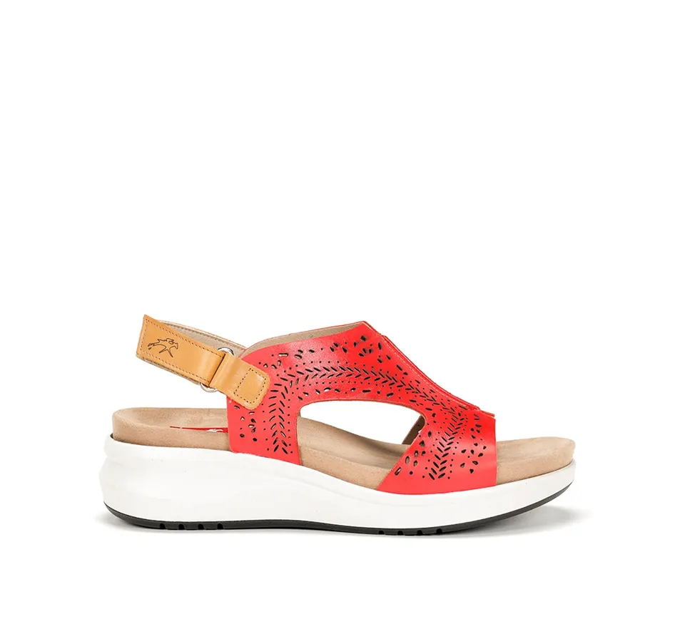 Fluchos Yagon F1481 sandales rouge femme