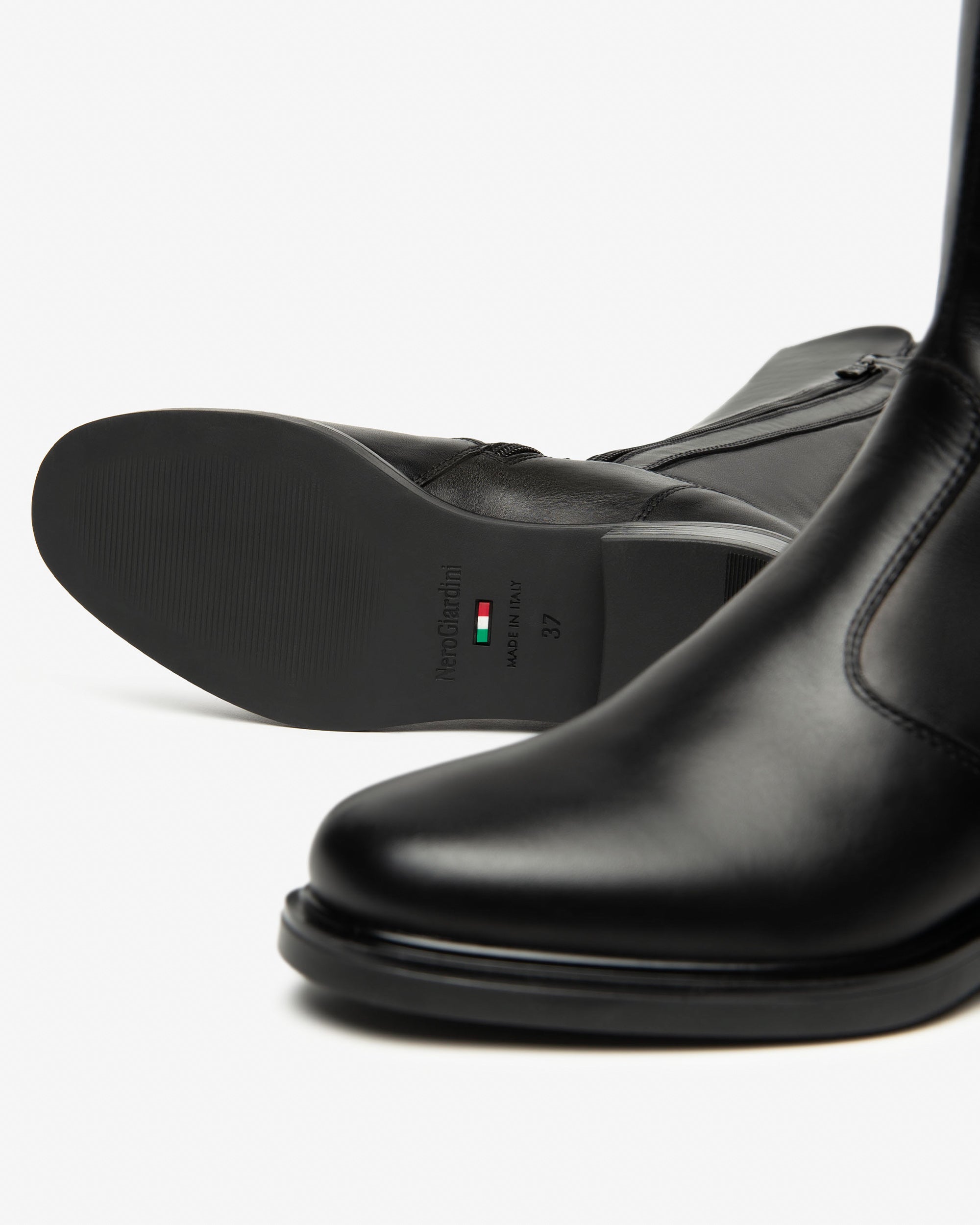 Nero Giardini Boots bottes cuir femme talon 30 mm