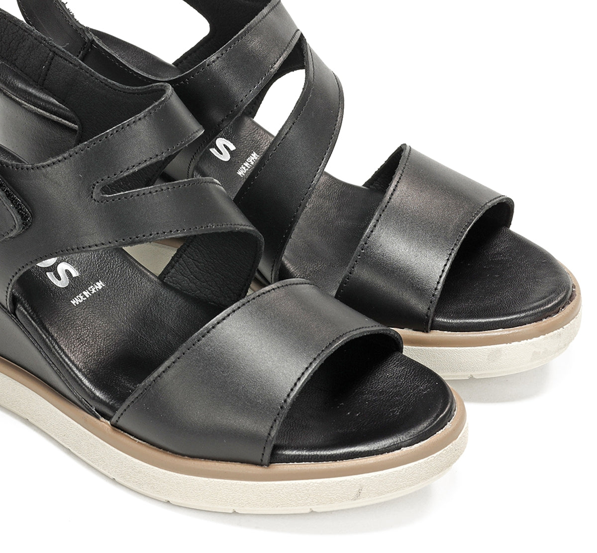 Fluchos Smash F1973 sandale noire compensée femme
