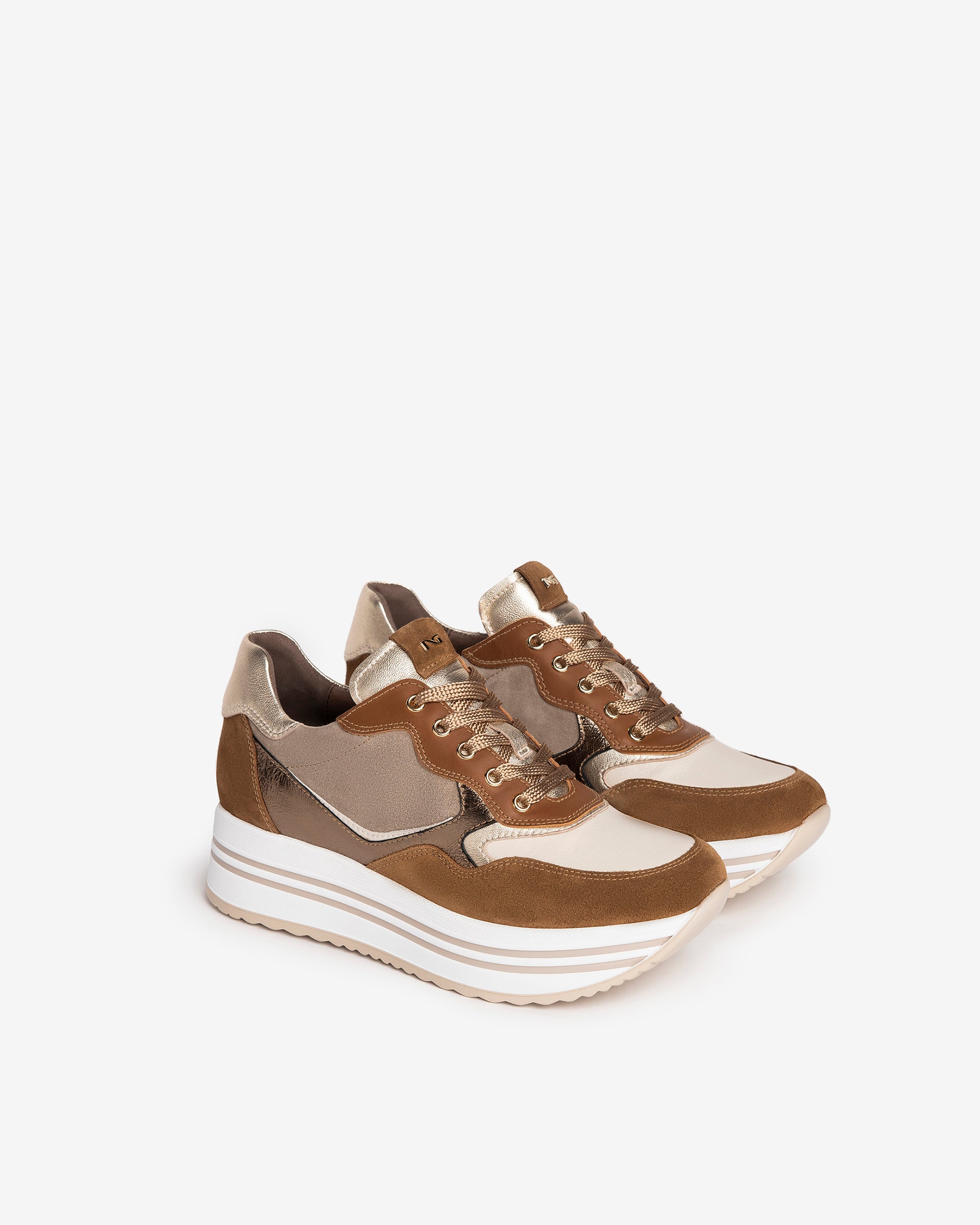 Nero Giardini Sneakers baskets cuir daim DryGo femme