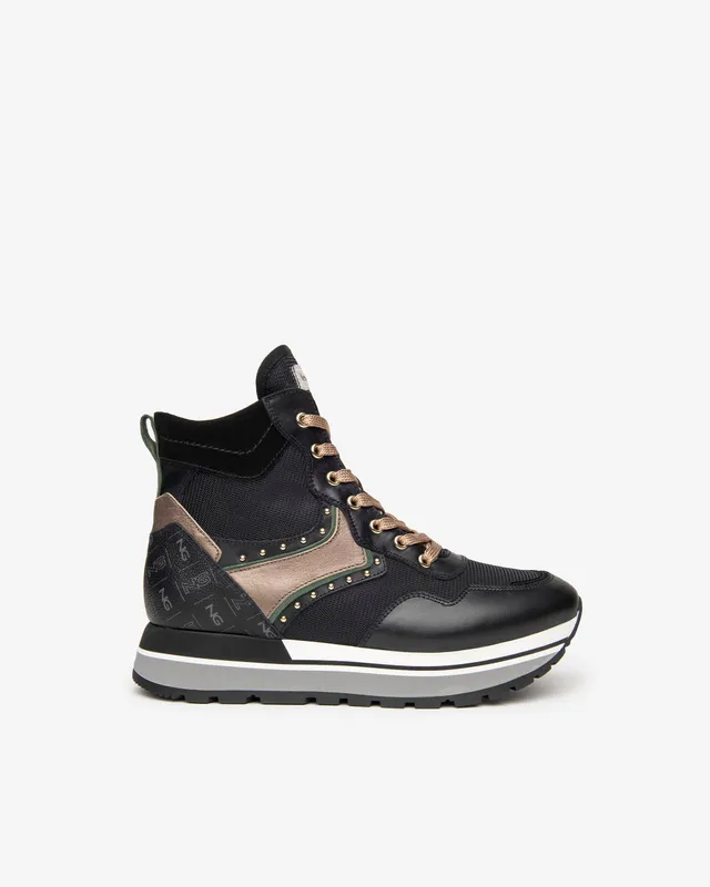 Nero Giardini Sneakers montantes cuir daim femme 38