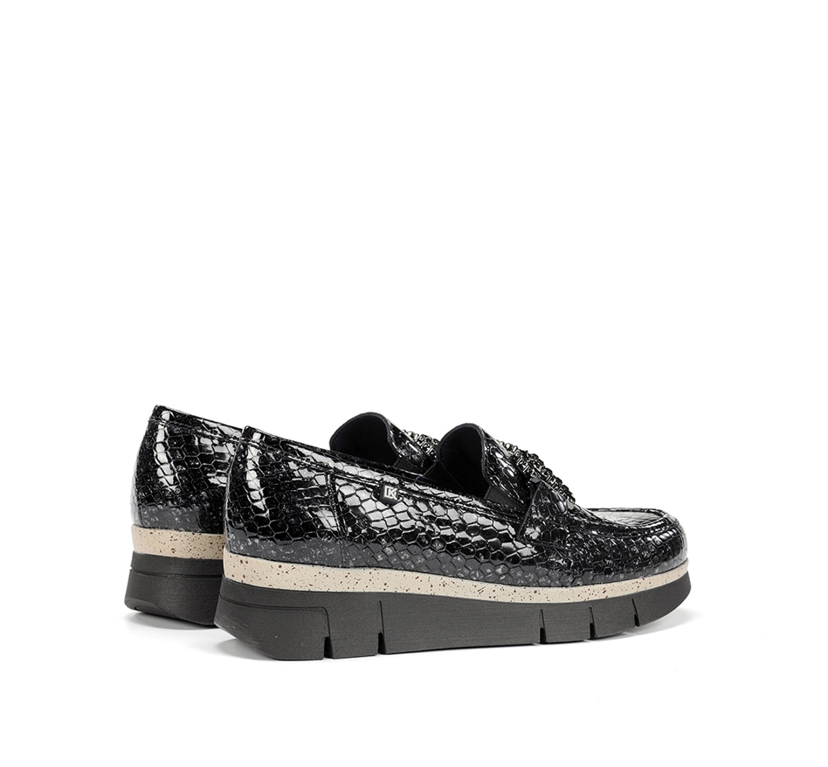 Dorking by Fluchos India D9325 mocassins gris femme cuir