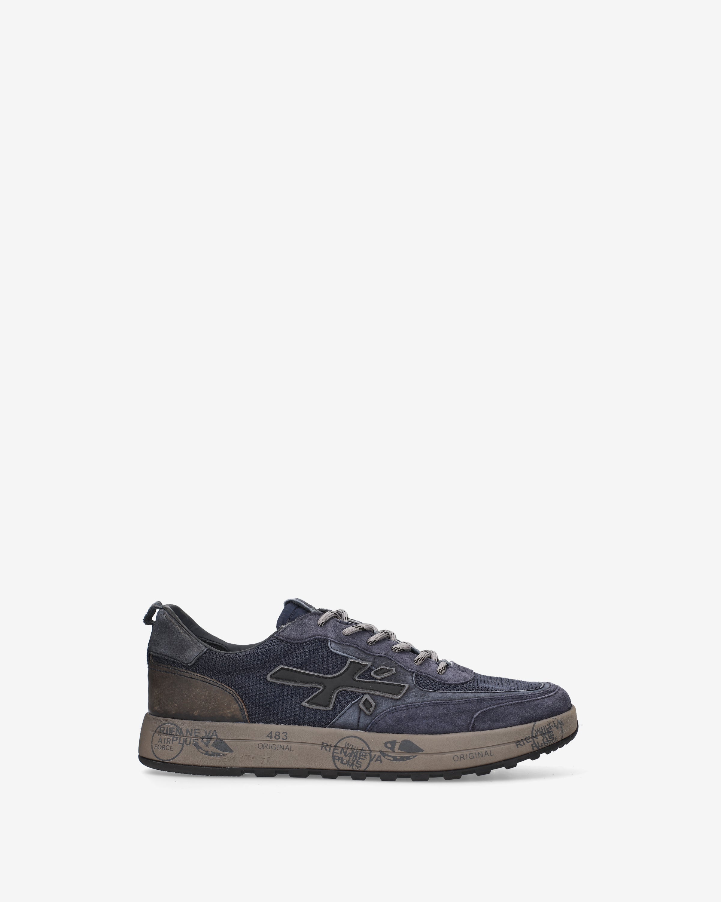 Premiata Nous 8460 baskets homme bleu marine cuir