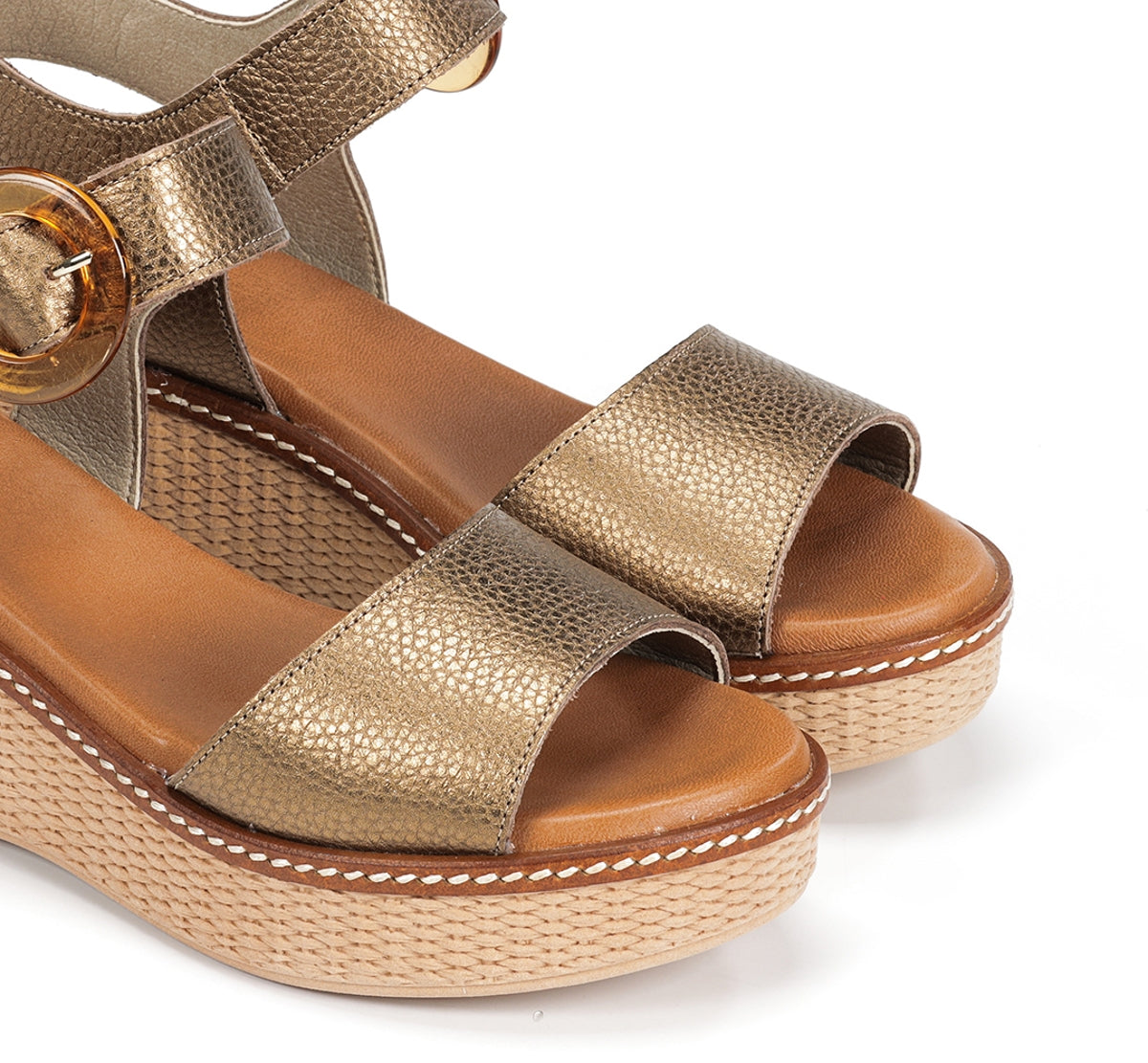 Dorking Nido D9450 sandales femme marron plateforme