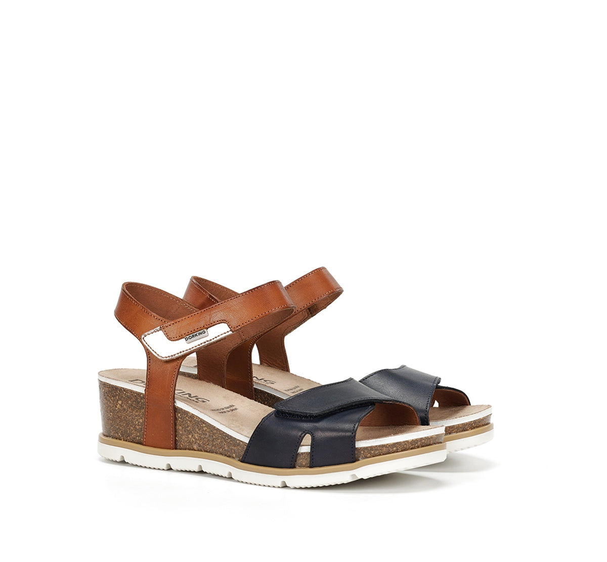 Fluchos Dorking Gold D9512 sandales bleu compensées