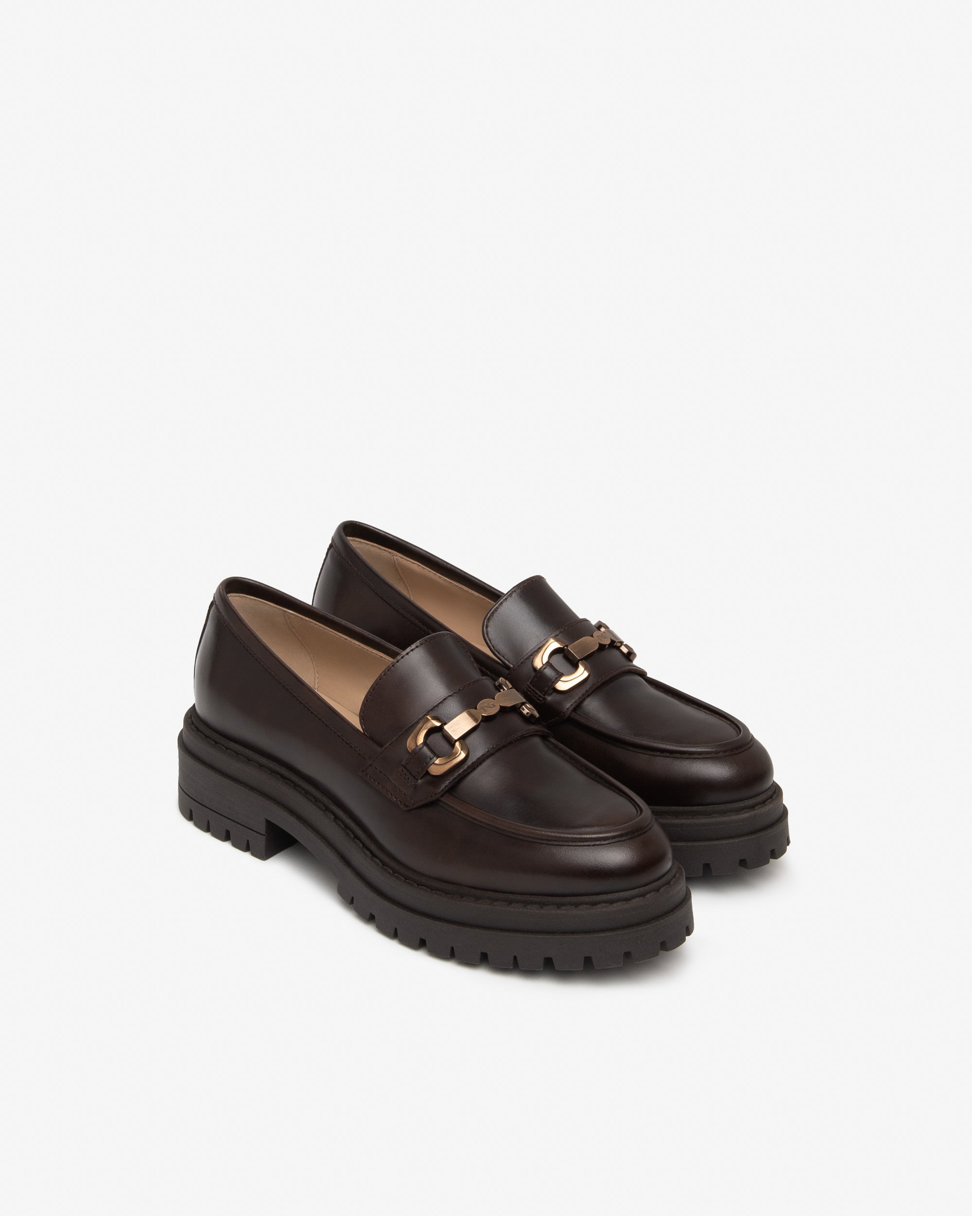 Nero Giardini Loafers mocassins cuir femme talon 4 cm 38