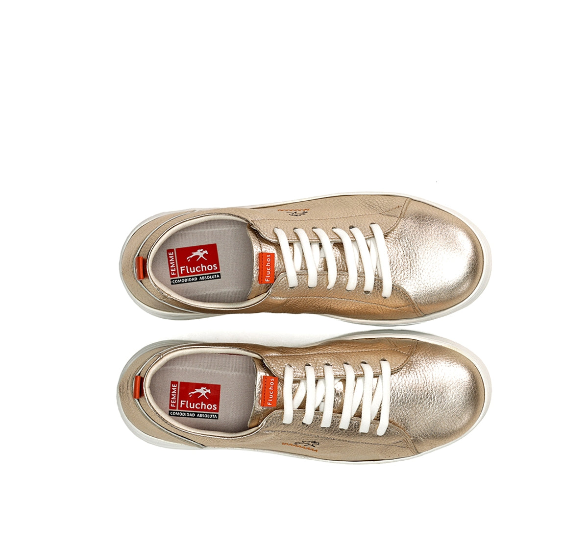 Fluchos Pompas F1917 basket femme doré