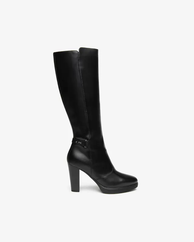 Nero Giardini Boots bottes cuir femme talon 90 mm