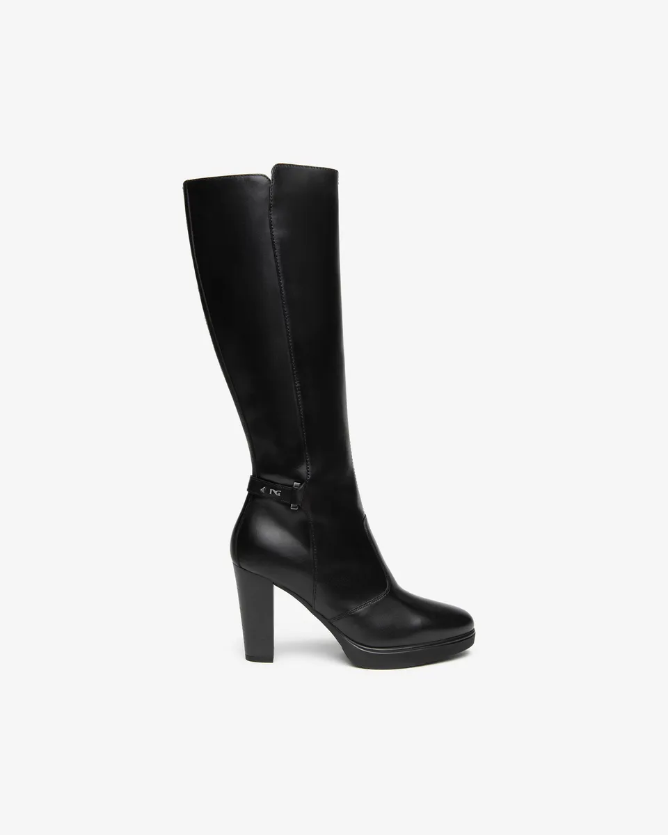 Nero Giardini Boots bottes cuir femme talon 90 mm