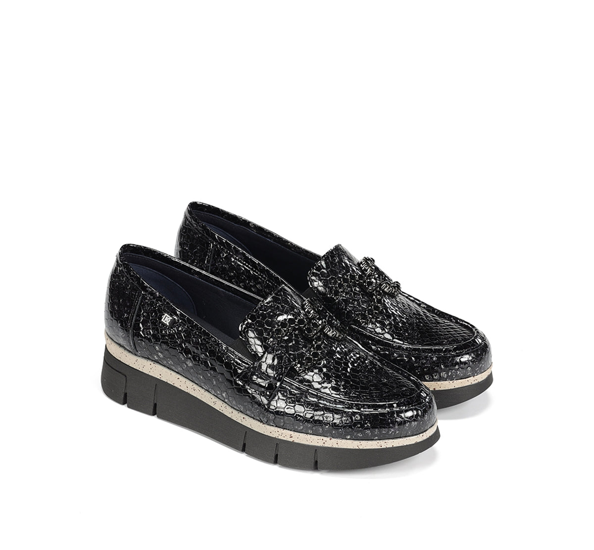 Dorking by Fluchos India D9325 mocassins gris femme cuir