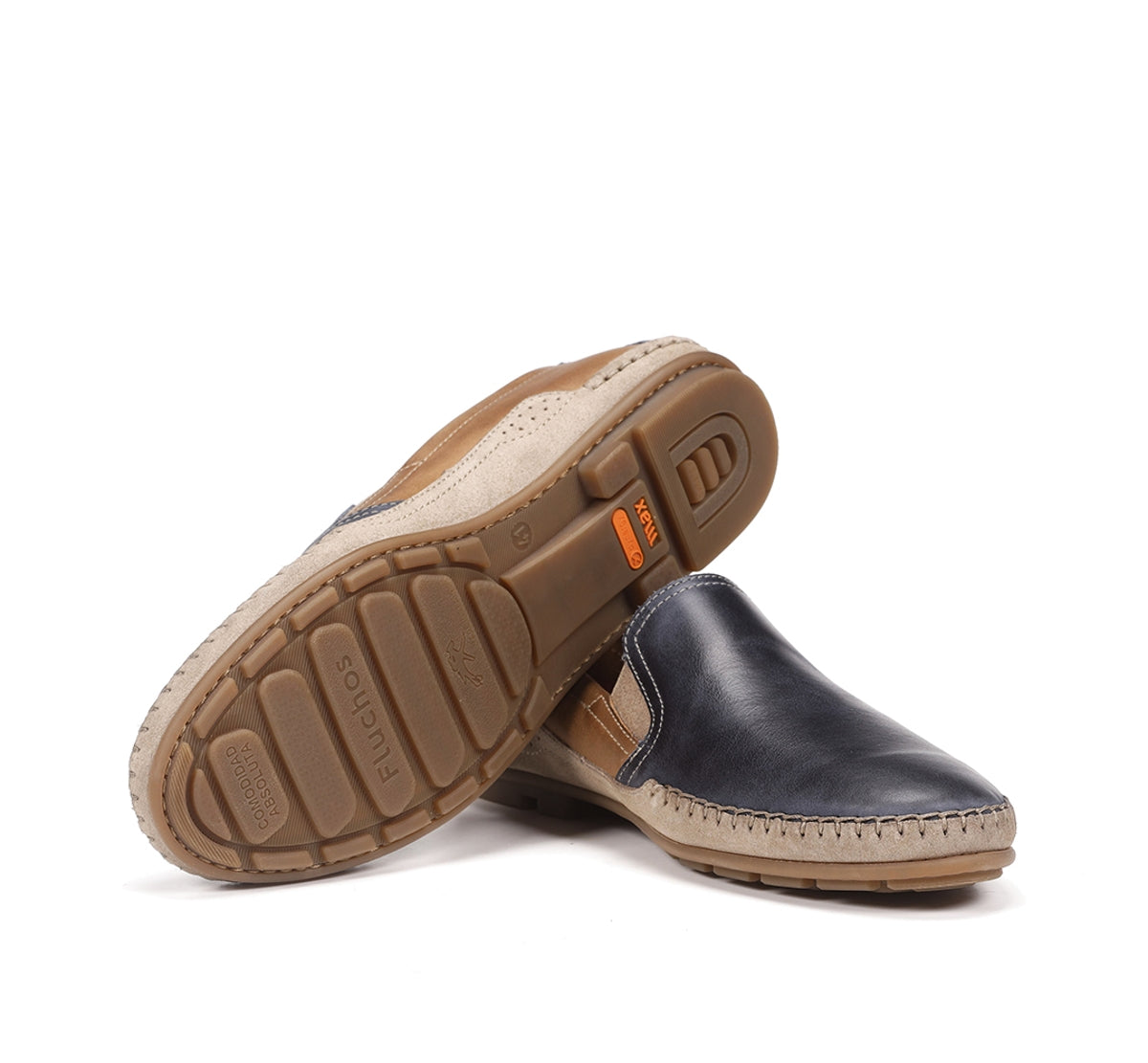 Fluchos Dorian F1178 mocassins homme bleus