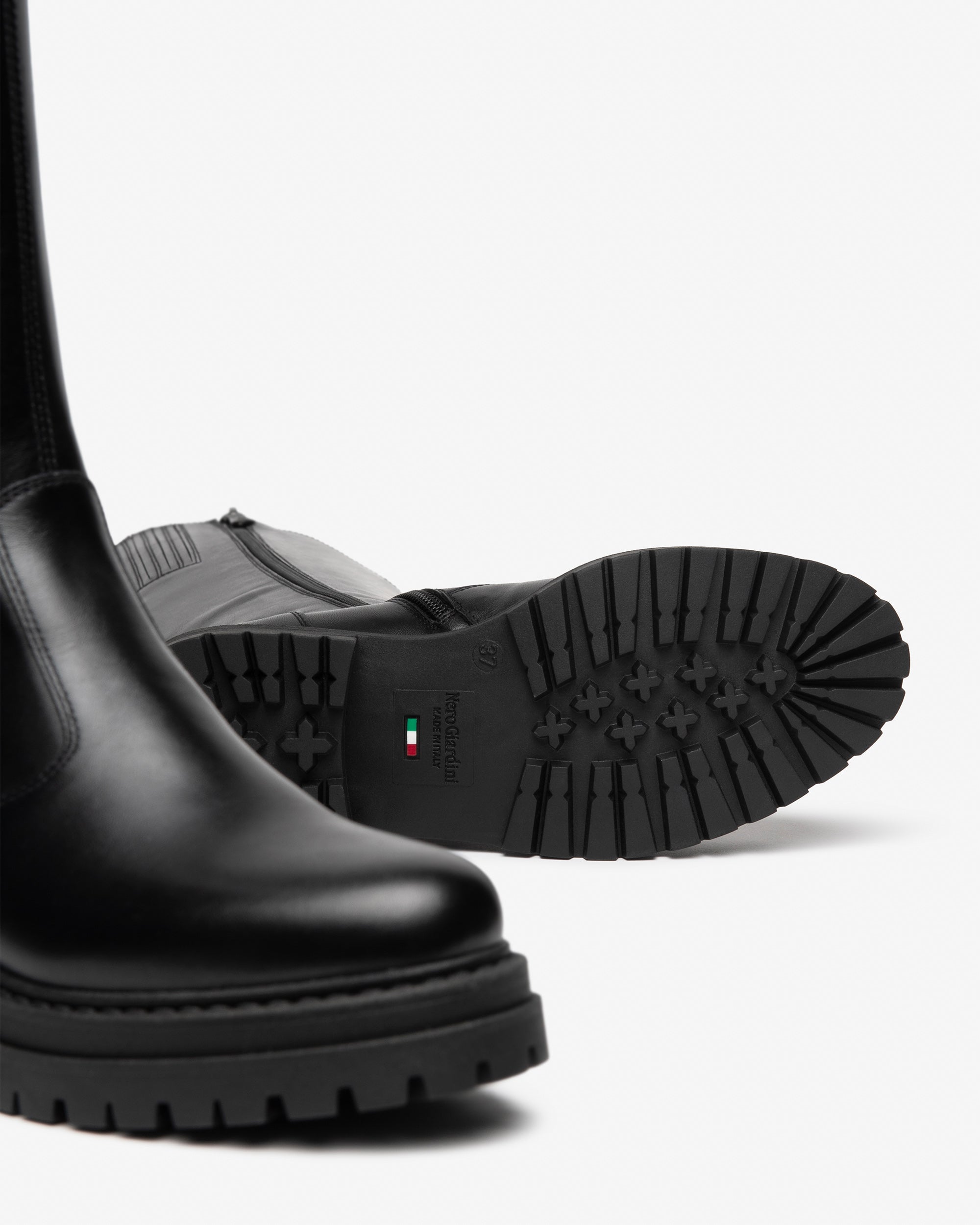 Nero Giardini Boots bottes cuir femme talon 40mm