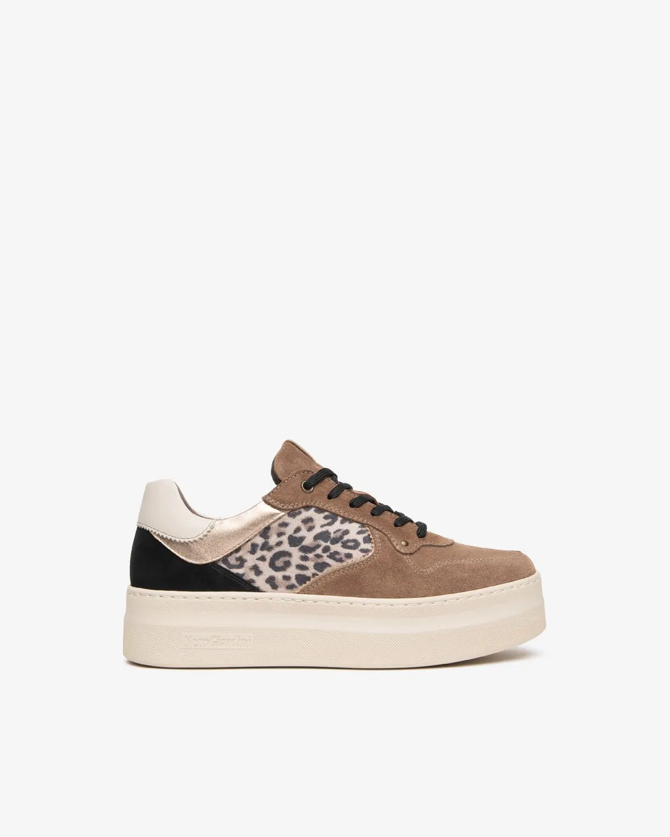 Nero Giardini Sneakers baskets cuir daim femme plateforme