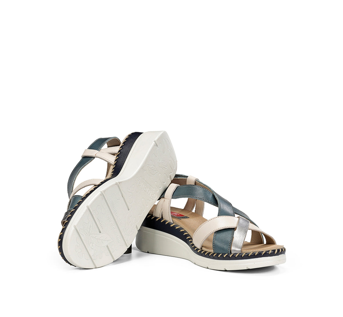 Fluchos Leza F2135 sandale bleue femme