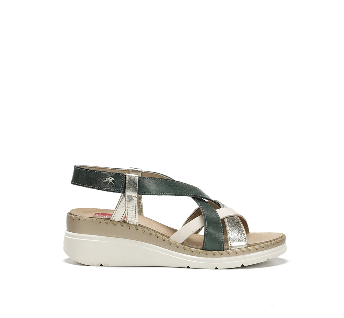 Fluchos Leza F2135 sandale femme bleu cuir confort