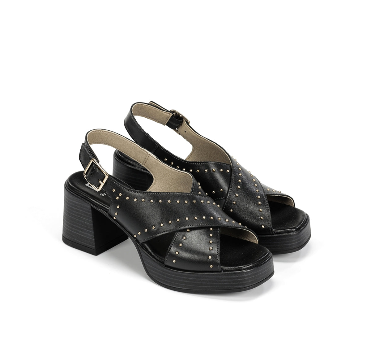 Dorking Diamond D9333 sandale noire talon femme