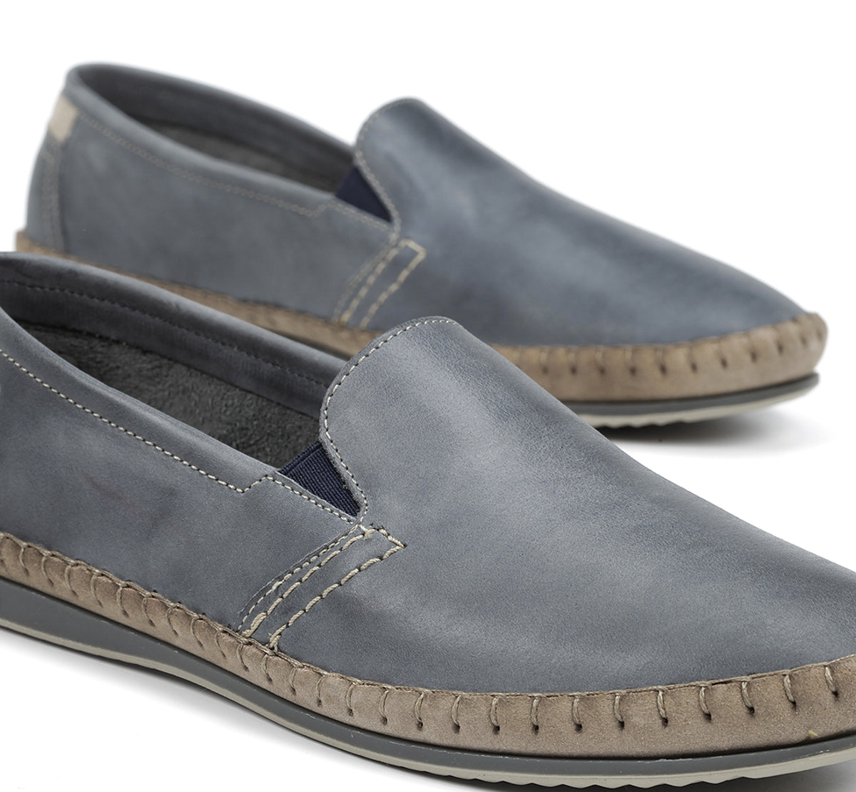 Fluchos Bahamas 8264 mocassin bleu homme sans lacets
