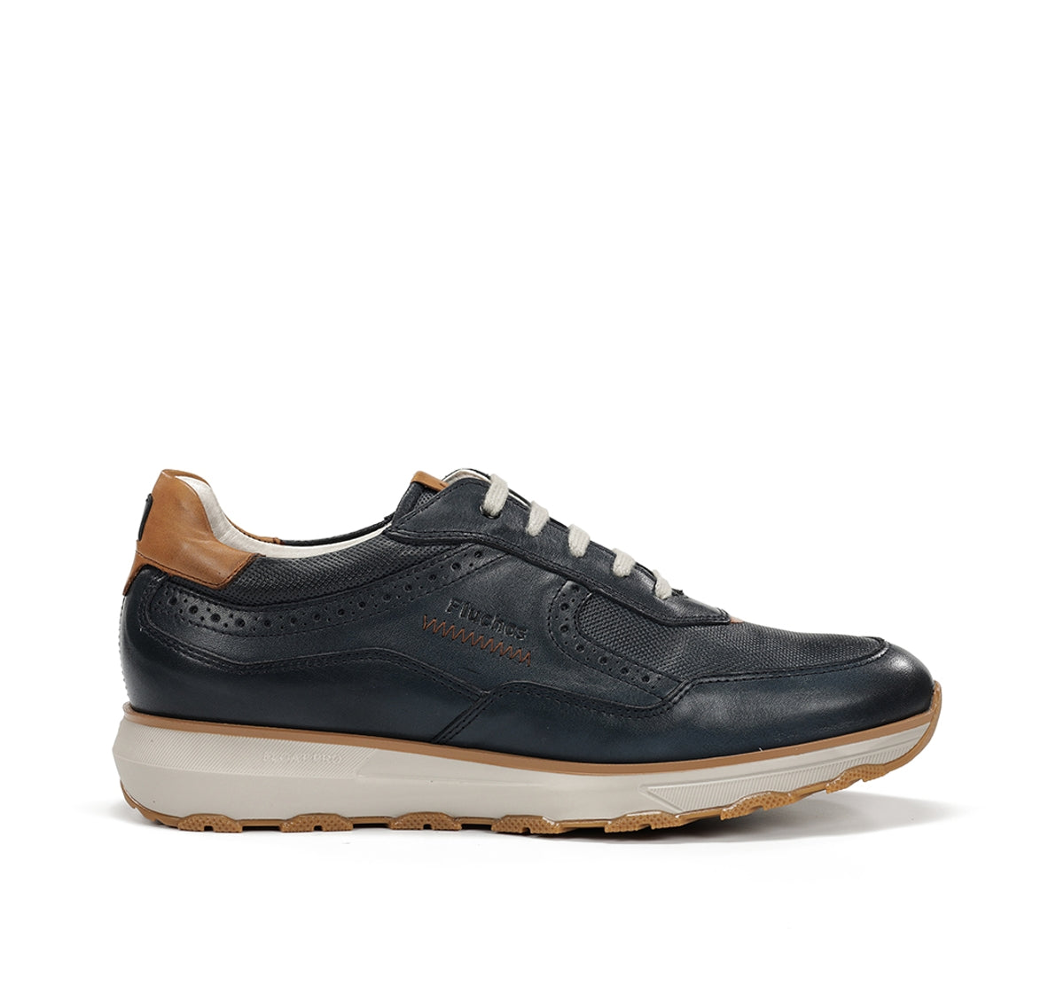 Fluchos Walter F2090 basket bleu cuir homme