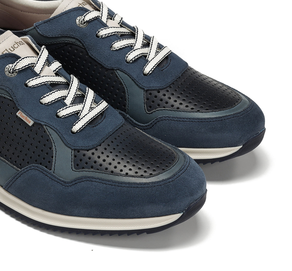 Fluchos Samir F2415 basket bleu cuir homme