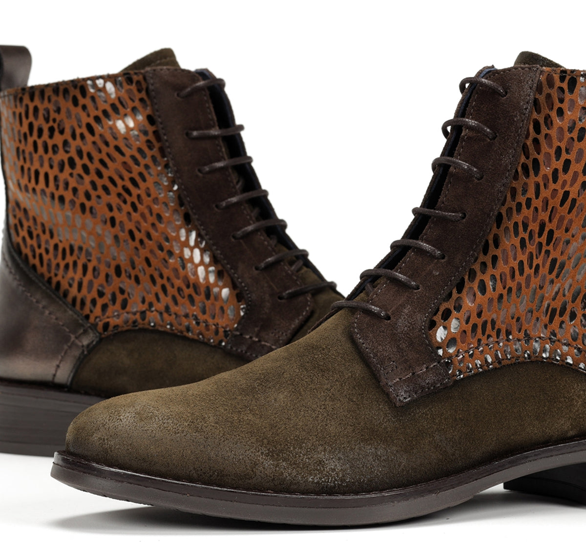 Dorking Harvard D8709 bottines vertes femme