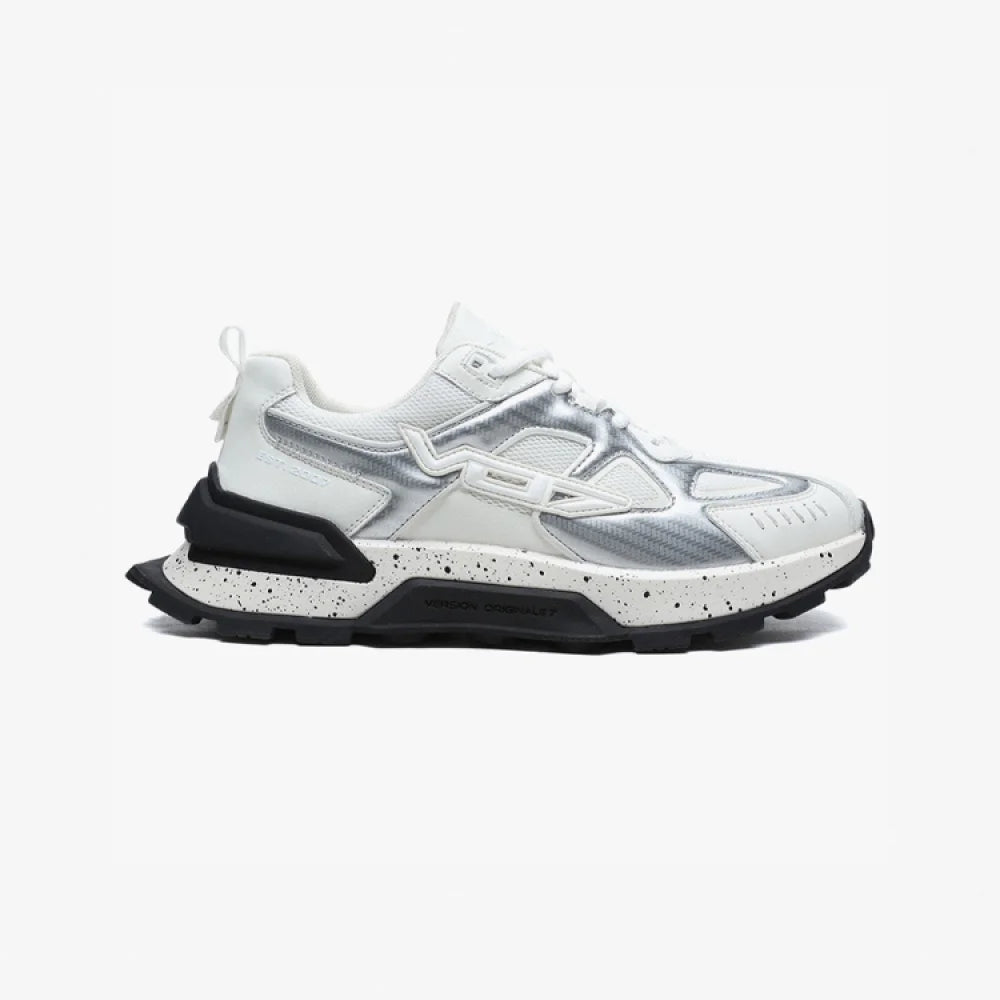 VO7 Paname Racer Silver sneaker argent cuir homme