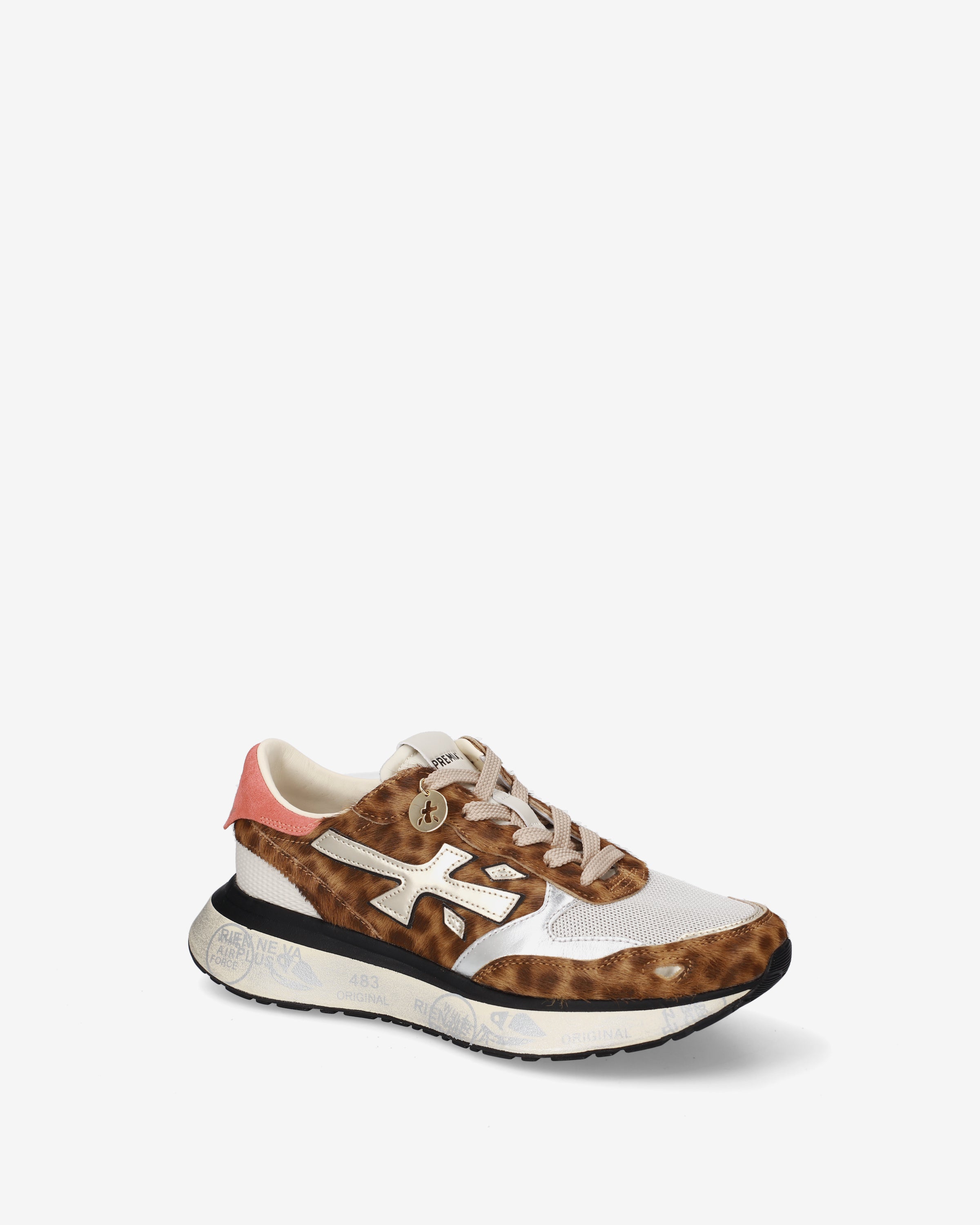 Premiata Lauryn 8530 sneakers pony marron femme