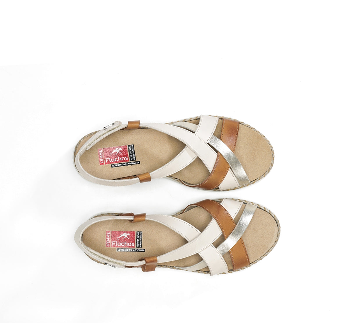 Fluchos Leza F2135 sandales femme taupe cuir