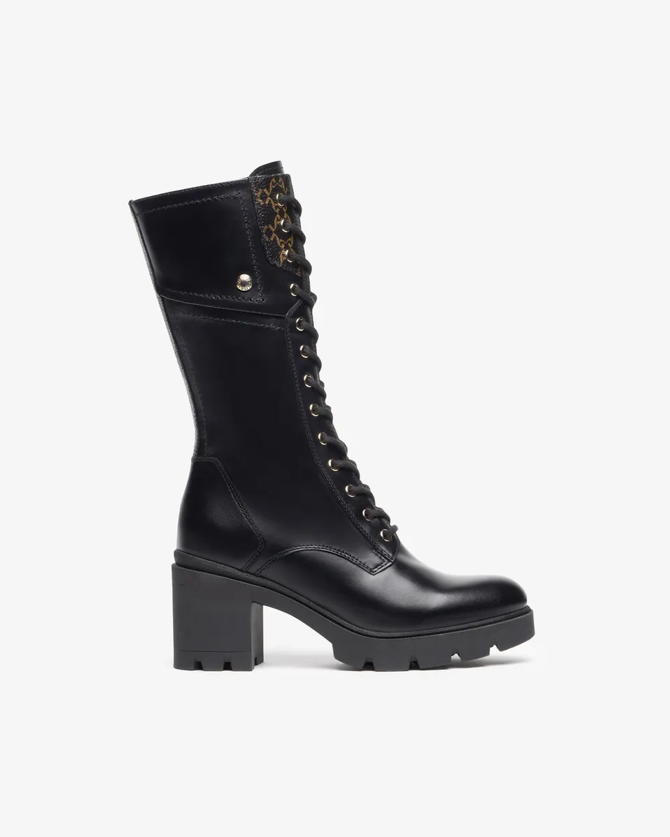 Nero Giardini Boots bottes cuir femme détails métal