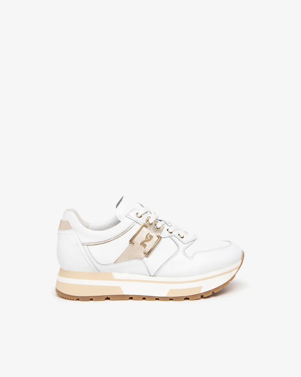 Nero Giardini Sneakers Baskets Cuir Femme Été